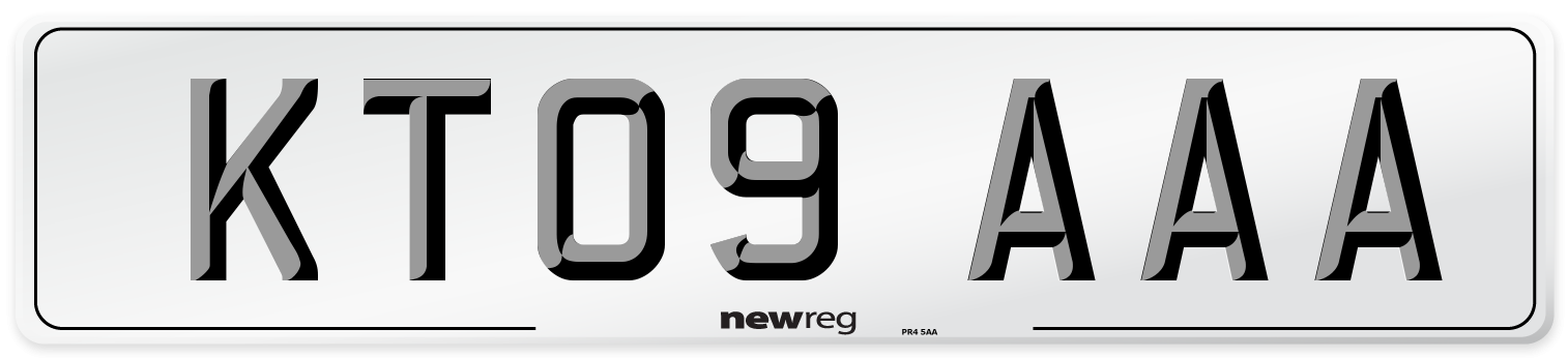 KT09 AAA Number Plate from New Reg